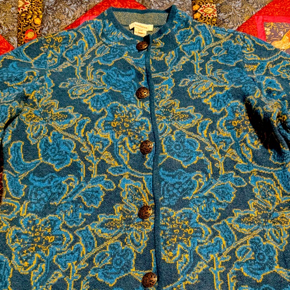 Sundance Spanish Moss Sweater Coat, Size Medium Petite - Picture 3 of 14